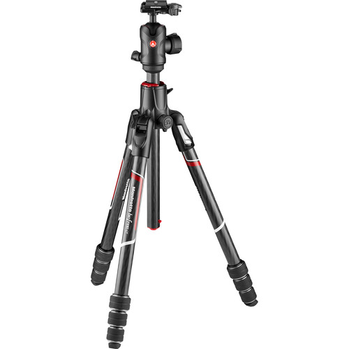 Manfrotto Befree GT XPRO Fibra de Carbono Trípode de Viaje con Cabezal 496 Ball Head / MKBFRC4GTXP-BH Cenital - Imagen 2