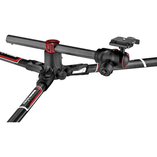 Manfrotto Befree GT XPRO Fibra de Carbono Trípode de Viaje con Cabezal 496 Ball Head / MKBFRC4GTXP-BH Cenital - Imagen 7