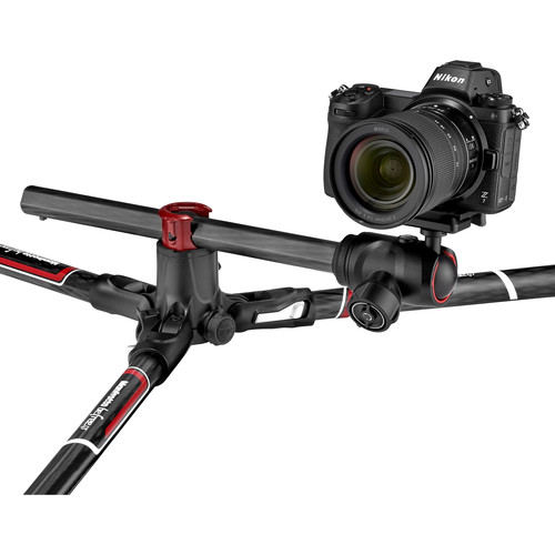 Manfrotto Befree GT XPRO Fibra de Carbono Trípode de Viaje con Cabezal 496 Ball Head / MKBFRC4GTXP-BH Cenital - Imagen 8