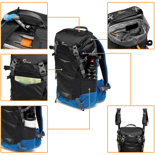 Lowepro PhotoSport BP 15L AW III Mochila para Cámara (Black/Blue) / LP37340 - Imagen 10