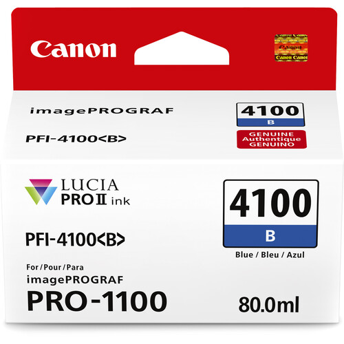 Canon PFI-4100 B Tinta BLUE (imagePROGRAF PRO-1100) - Imagen 2