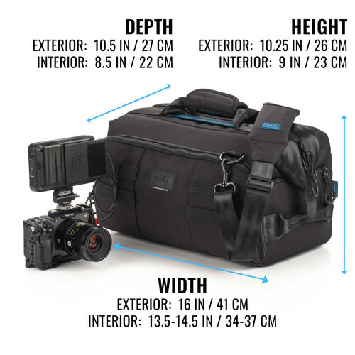 Tenba Cineluxe V2 Shoulder Bag 16 (Black, 18L) / 637-523 - Imagen 3