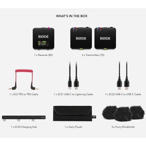 RODE Wireless GO III (Gen3) Sistema de Micrófono Inalámbrico Digital Compacto para 2 Personas (2,4GHz) - Imagen 6