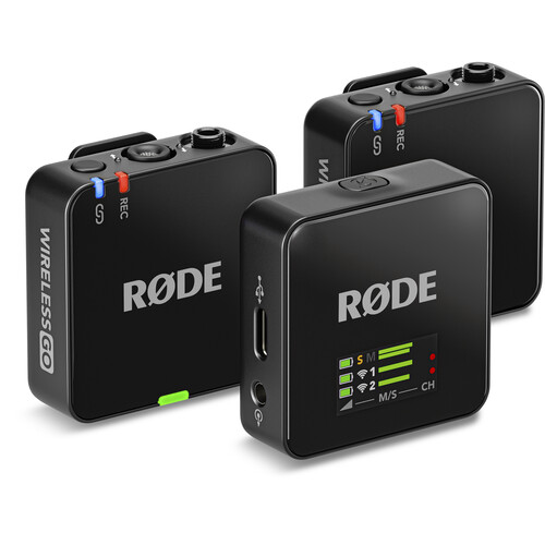RODE Wireless GO III (Gen3) Sistema de Micrófono Inalámbrico Digital Compacto para 2 Personas (2,4GHz)