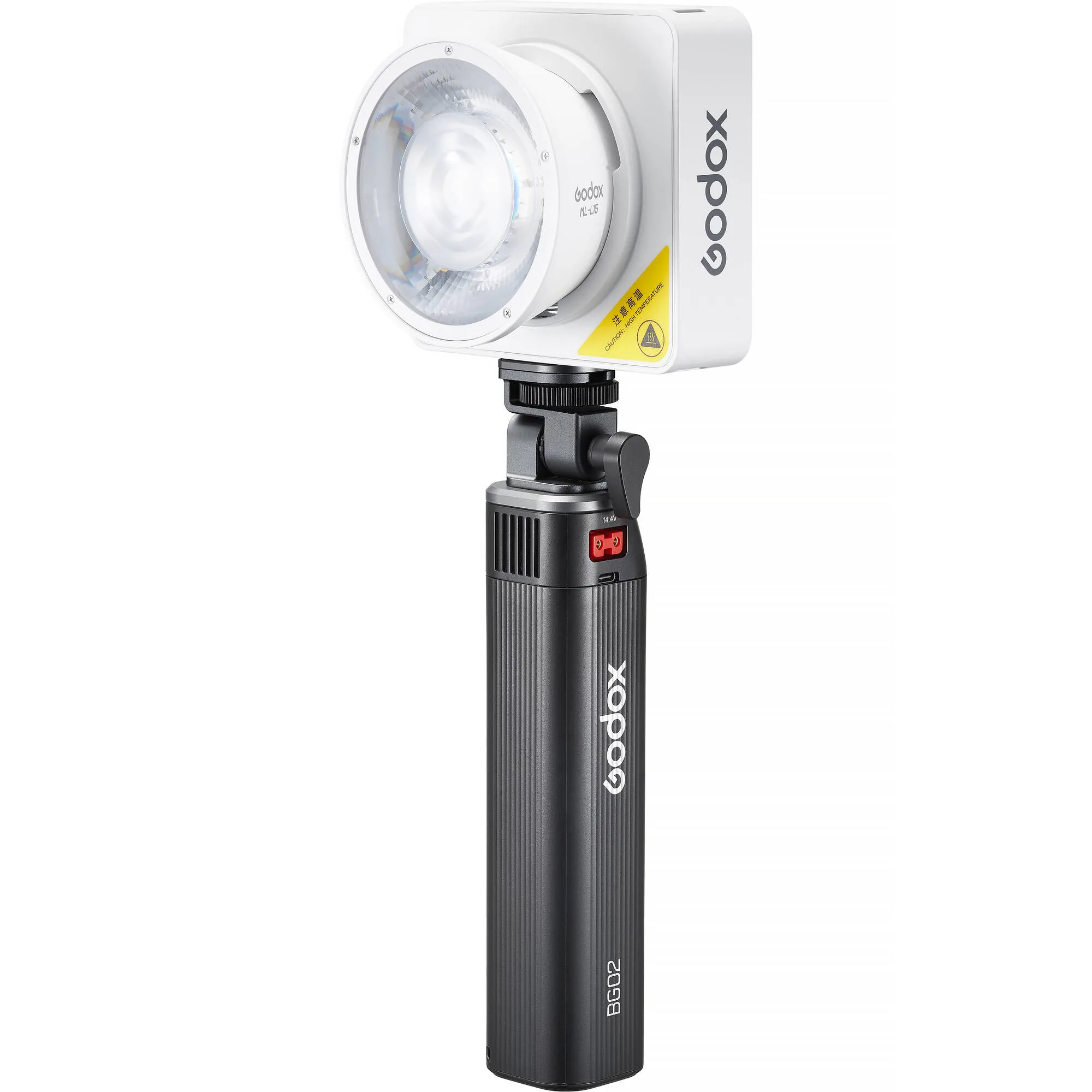Godox ML100R RGB Kit de Luz LED Portátil + Lente de 36° y Mango con Battery Grip (100w) - Imagen 8