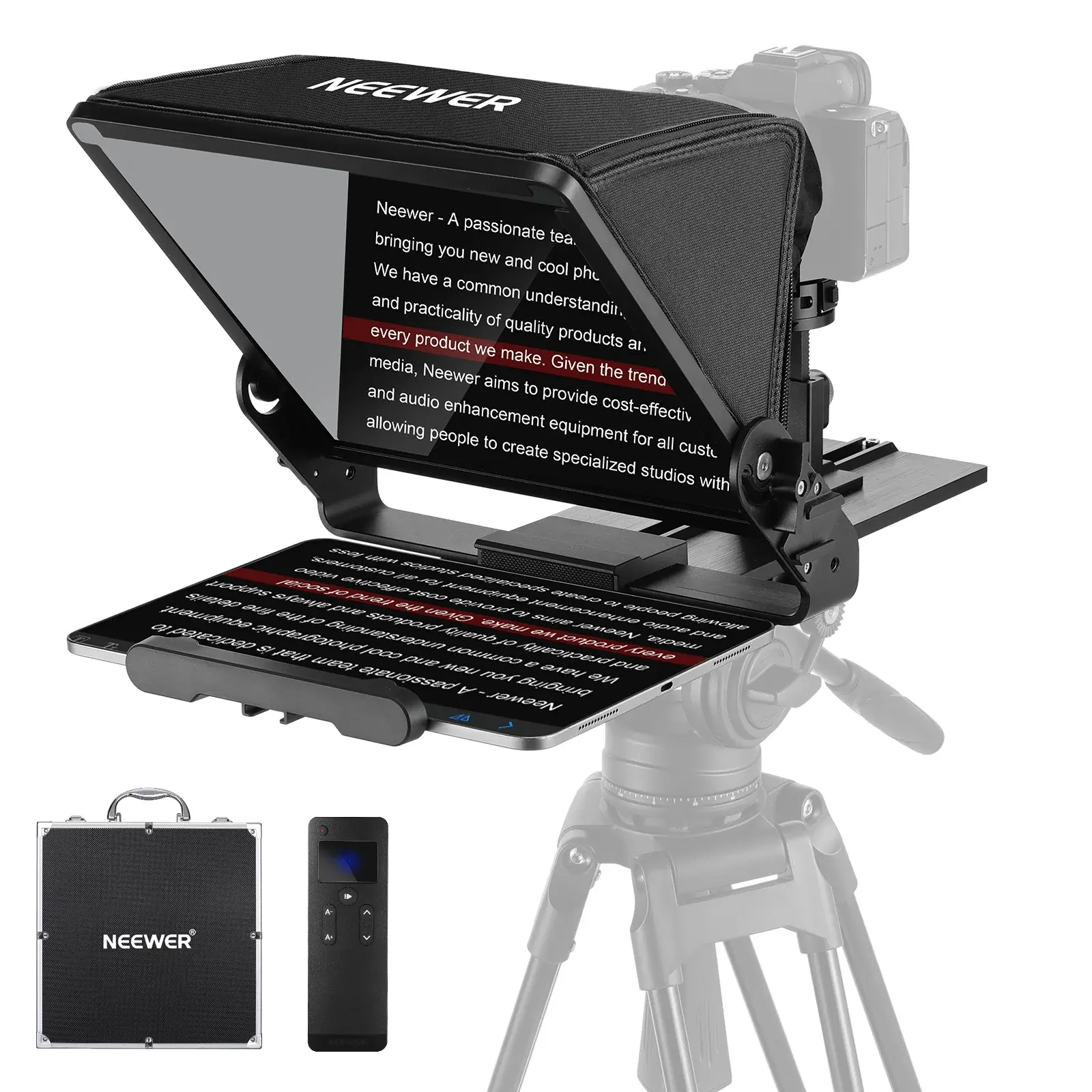 Neewer X12 II Teleprompter para Cámara y Tableta