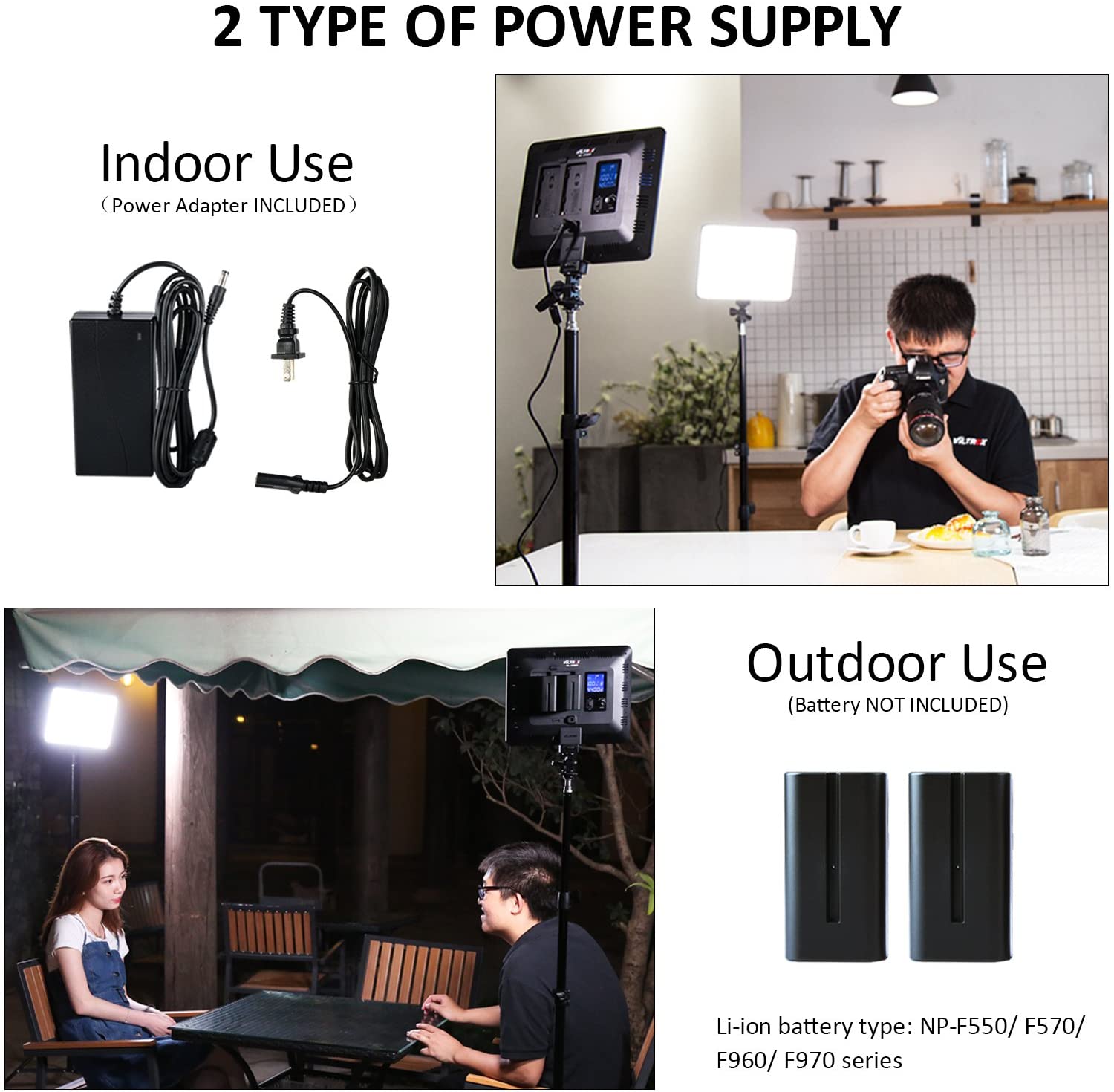 Viltrox VL-200 BI-3 Kit de 3 Panel Led 30W/2450Lux Regulable 3300K-5600K LED CRI 95+ - Imagen 6
