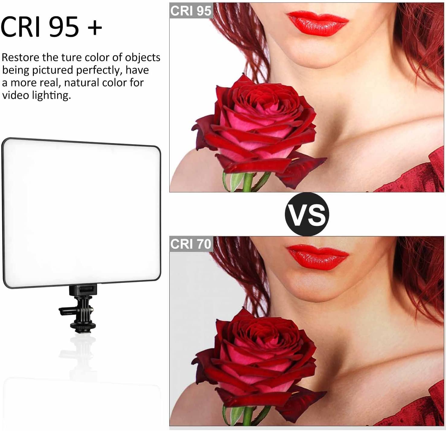 Viltrox VL-200 BI-3 Kit de 3 Panel Led 30W/2450Lux Regulable 3300K-5600K LED CRI 95+ - Imagen 7