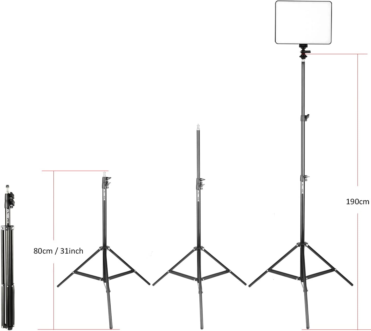 Viltrox VL-200 BI-3 Kit de 3 Panel Led 30W/2450Lux Regulable 3300K-5600K LED CRI 95+ - Imagen 3