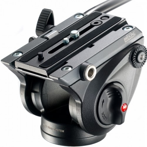 Manfrotto MVH500AH Cabezal de Vídeo Fluido Flat Base - Imagen 2