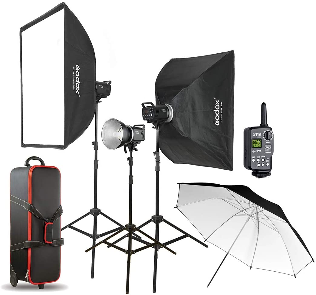 Godox MS300-D Kit 3 Cabezales de Flash de 300W + Accesorios y Maleta Rigida - Imagen 5
