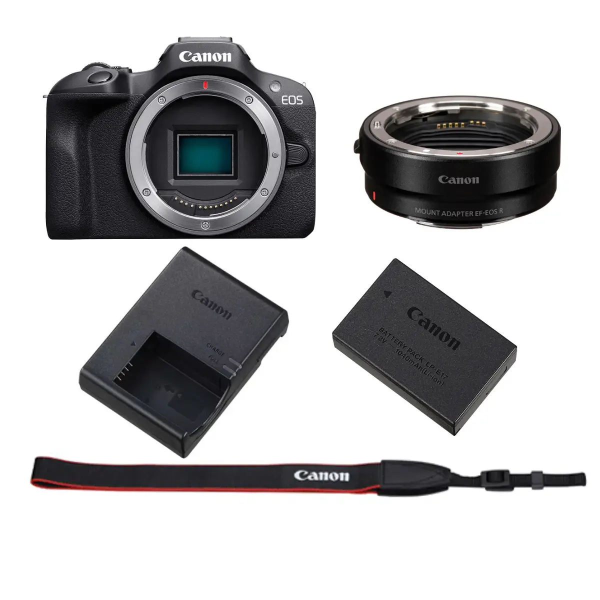 Canon EOS R100 BODY + ADAP EF-EOS R (STARTER KIT ) / 6052C002