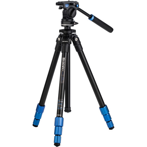 BENRO TSL08AS2CSH Kit SLIM Trípode de Aluminio y Cabezal de Video