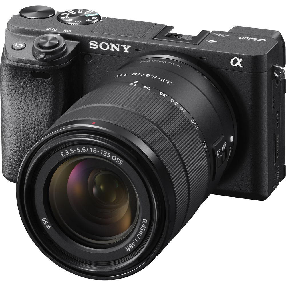 Sony a6400 Kit Cámara Mirrorless de 24.2MP APS-C con Lente 18-135mm / ILCE6400M/B