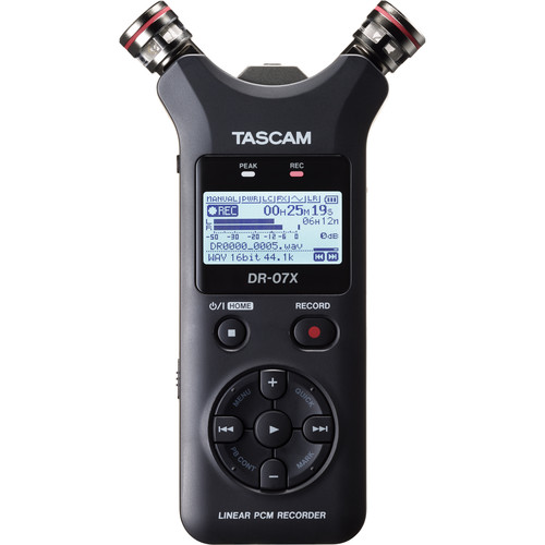 Tascam DR-07X Grabador de Audio Portátil de 2 entradas / 2 Pistas con Micrófono Estéreo Ajustable Integrado - Imagen 2