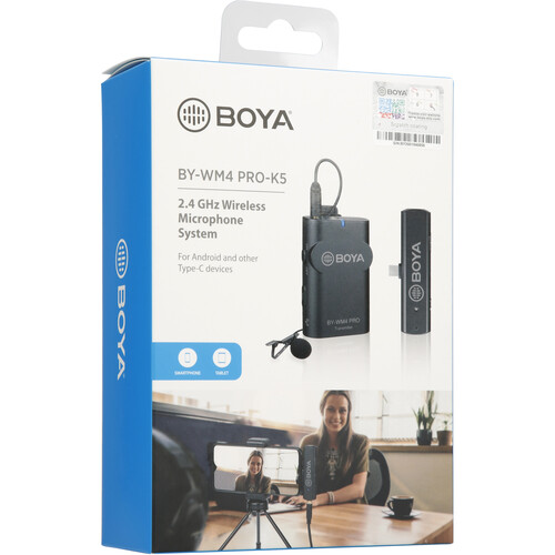 BOYA BY-WM4 PRO-K5 Digital Wireless Kit Micrófono Omni Lavalier con Sistema USB-C (2.4GHz) - Imagen 9