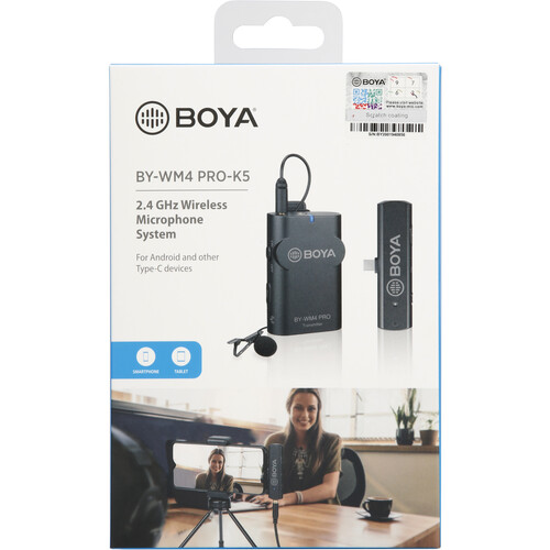 BOYA BY-WM4 PRO-K5 Digital Wireless Kit Micrófono Omni Lavalier con Sistema USB-C (2.4GHz) - Imagen 10