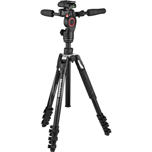 Manfrotto Befree Live Advanced Trípode Compacto con Cabezal de 3 Vías / MKBFRLA4BK-3W