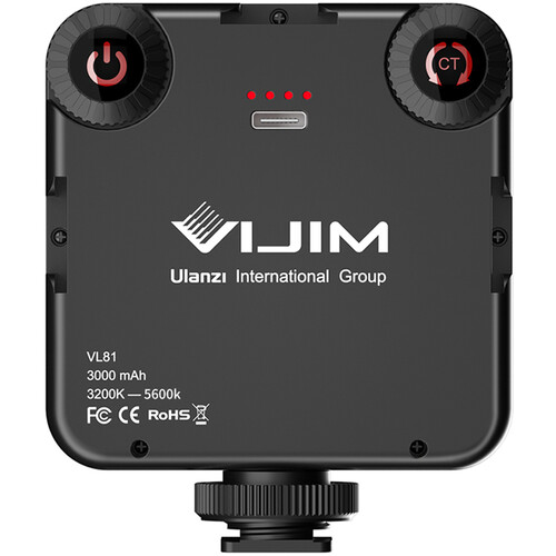 VIJIM VL81 BI-COLOR Mini Pocket LED de Video Recargable 3000mAh (Tº de Color 3200 a 5500K) - Imagen 4