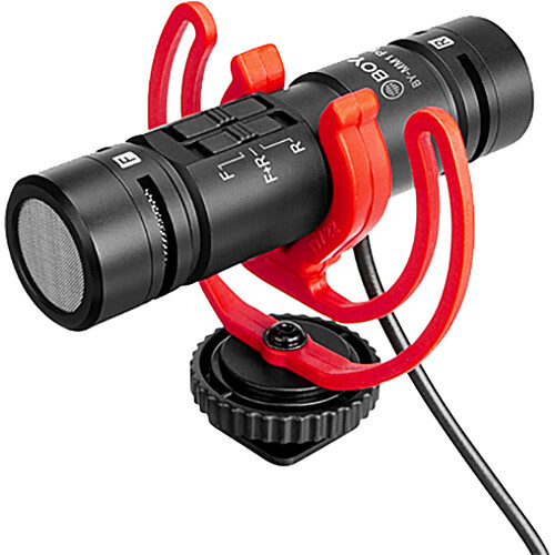 BOYA BY-MM1 PRO Micrófono Shotgun Ultra Compacto de Doble Cápsula y Doble Dirección