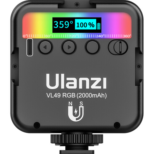 Ulanzi VL-49 RGB Mini LED Recargable para Smartphone y Mirrorless Base Magnetica - Imagen 6