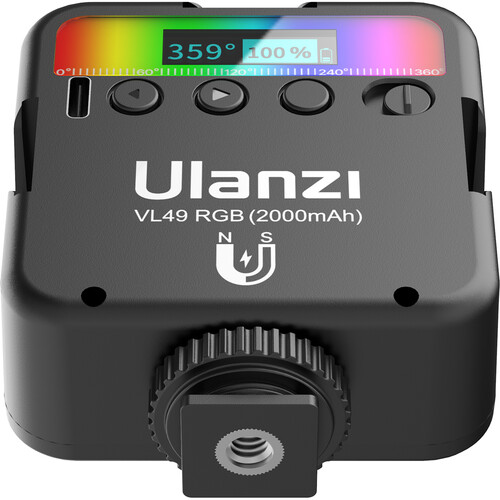 Ulanzi VL-49 RGB Mini LED Recargable para Smartphone y Mirrorless Base Magnetica - Imagen 7