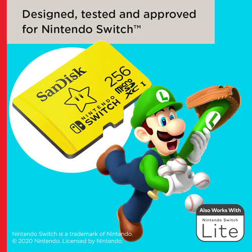 SanDisk 256GB UHS-I Tarjeta de Memoria microSDXC para Nintendo Switch / SDSQXAO-256G-GNCZN - Imagen 3