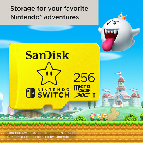 SanDisk 256GB UHS-I Tarjeta de Memoria microSDXC para Nintendo Switch / SDSQXAO-256G-GNCZN - Imagen 2