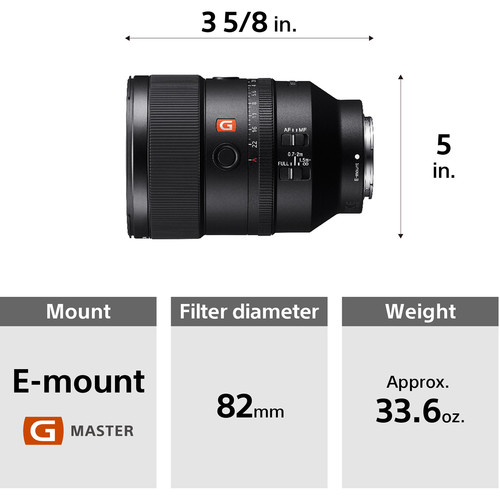 Sony FE 135mm f/1.8 GM Lente para Sony E / SEL135F18GM - Imagen 8