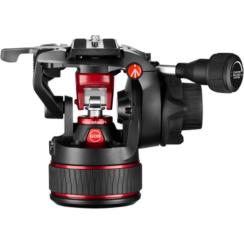 Manfrotto MVK608TWINGA KIT Nitrotech Cabezal 608 de Vídeo Fluido y Trípode de Aluminio con Separador a Piso - Imagen 8
