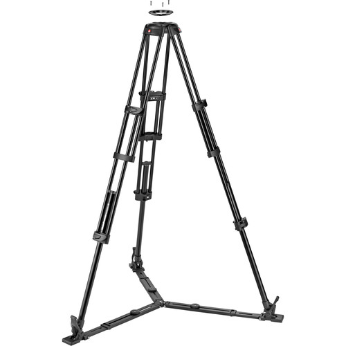 Manfrotto MVK608TWINGA KIT Nitrotech Cabezal 608 de Vídeo Fluido y Trípode de Aluminio con Separador a Piso - Imagen 3