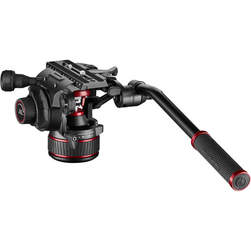 Manfrotto MVK608TWINGA KIT Nitrotech Cabezal 608 de Vídeo Fluido y Trípode de Aluminio con Separador a Piso - Imagen 10
