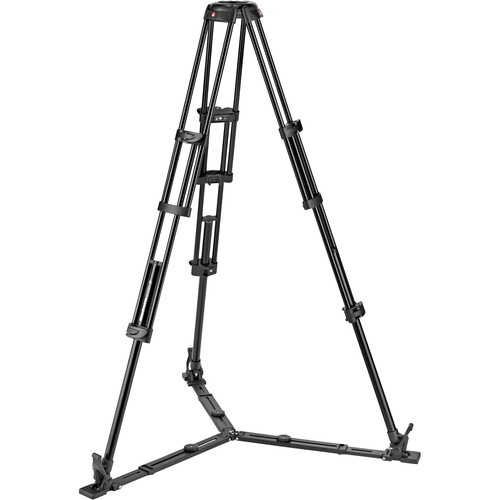 Manfrotto MVK608TWINGA KIT Nitrotech Cabezal 608 de Vídeo Fluido y Trípode de Aluminio con Separador a Piso - Imagen 2