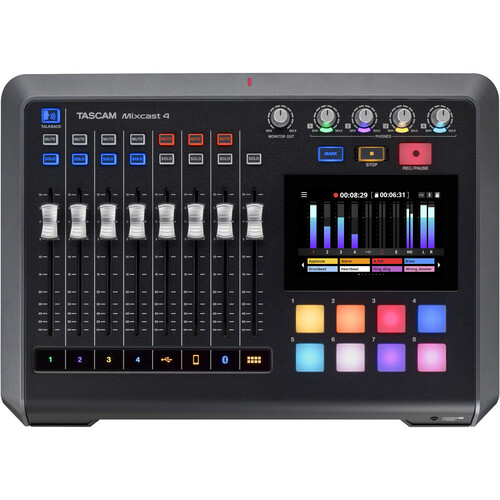Tascam Mixcast 4 para Podcast, Mezclador, Grabador e Interfaz de Audio USB - Imagen 2