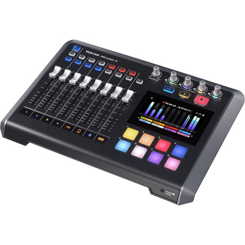Tascam Mixcast 4 para Podcast, Mezclador, Grabador e Interfaz de Audio USB