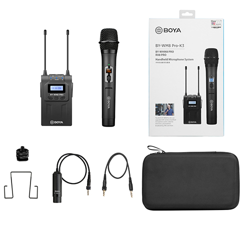 BOYA BY-WM8Pro-K3 Sistema de Micrófono Inalámbrico de Mano para Cámaras (568 a 599MHz) - Imagen 6