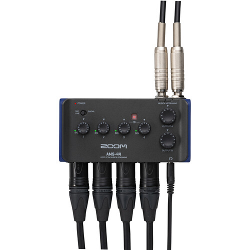 Zoom AMS-44 Interfaz de Audio USB 4×2 Para Streaming y Músicos - Imagen 8