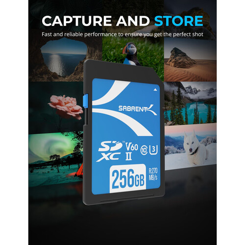 Sabrent 256GB Rocket UHS-II SDXC Tarjeta de Memoria (Lectura de hasta 270MB/s y Escritura de hasta 170MB/s) - Imagen 6