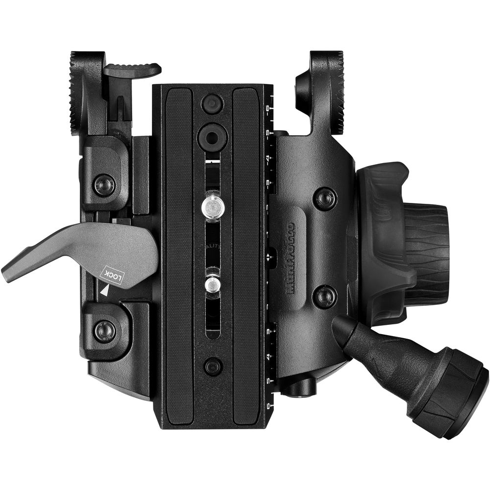Manfrotto 608 Nitrotech Kit de Vídeo Fluido en Aluminio de Dos Patas con Separador Central / MVK608TWINMA - Imagen 9