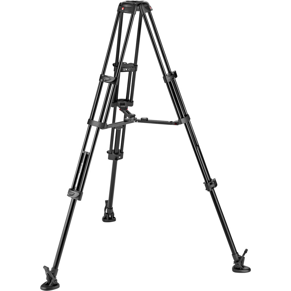 Manfrotto 608 Nitrotech Kit de Vídeo Fluido en Aluminio de Dos Patas con Separador Central / MVK608TWINMA - Imagen 3