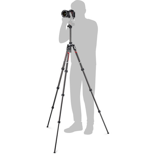 Manfrotto Befree GT Trípode de Fibra de Carbono con Cabezal de Bola 496 (Black) / MKBFRTC4GT-BH - Imagen 8
