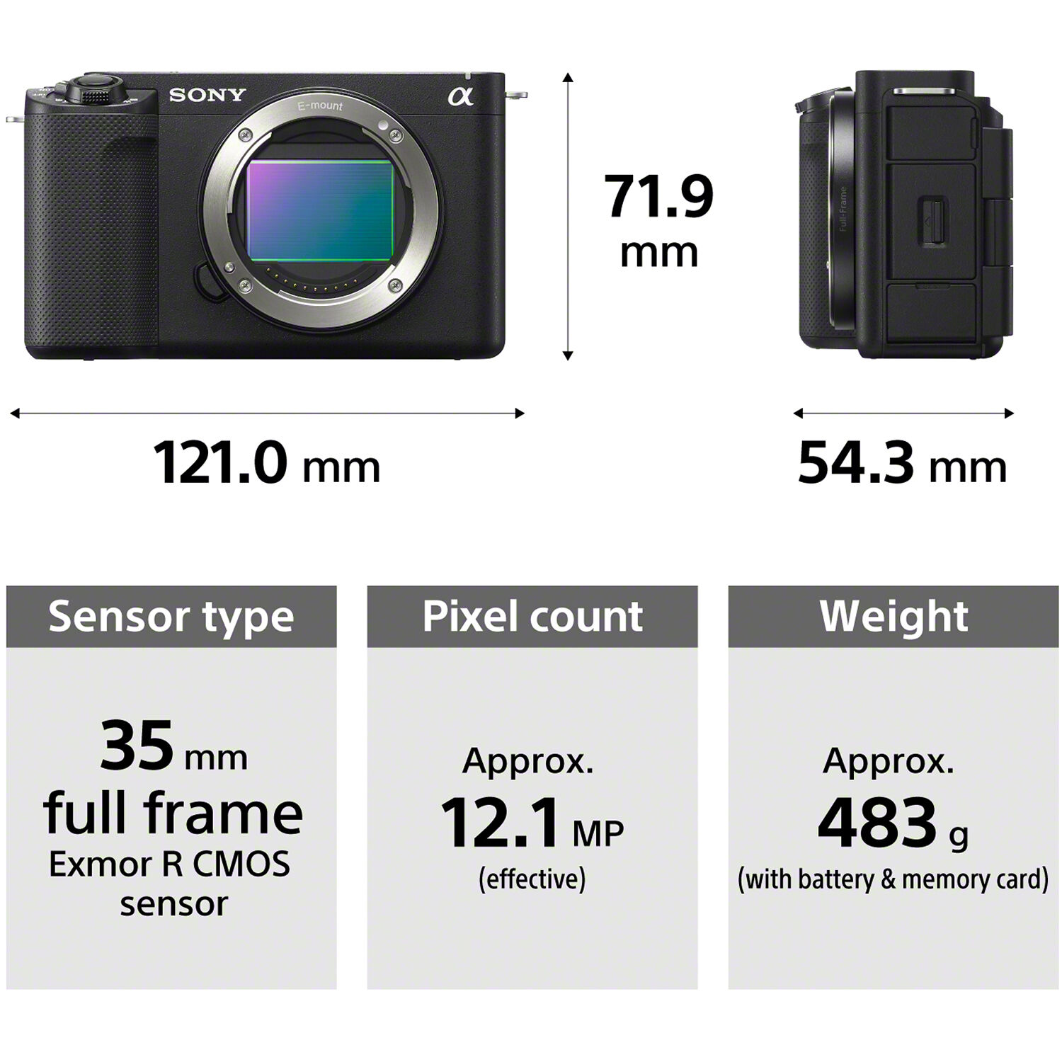Sony ZV-E1 Vlogging Cámara Mirrorless para Creadores de Contenido Full Frame / ILCZVE1/B - Imagen 9