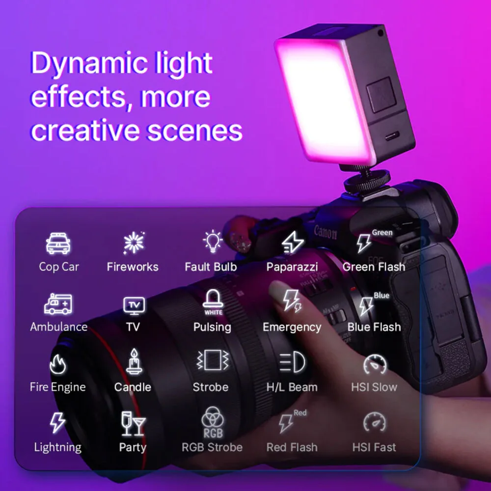 Ulanzi VL49 RGB PRO Led Multicolor con Batería Recargable de 2500mAh (T° de 2500K a 9000K) - Imagen 6