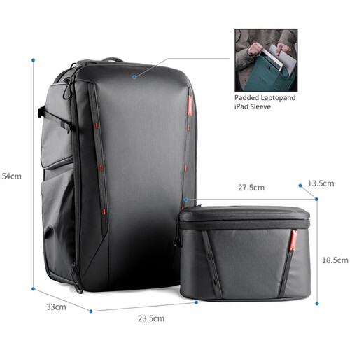 PGYTECH OneMo 2 35L Mochila para Cámara y Accesorios - Space Black / P-CB-112 - Imagen 2