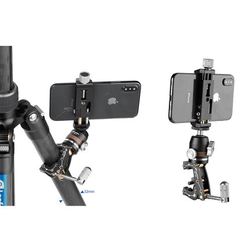 Leofoto MC-30 Clamp Mount Soporte de Abrazadera para Smartphone / Cámara de 1,3" - Imagen 5