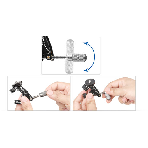 Leofoto MC-30 Clamp Mount Soporte de Abrazadera para Smartphone / Cámara de 1,3" - Imagen 10