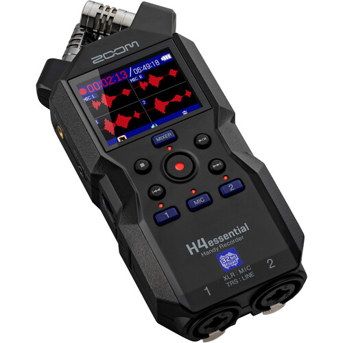 Zoom H4essential Grabadora de Audio Portátil de 4 pistas y 32 bits Flotante