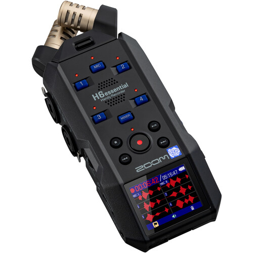 Zoom H6essential Grabadora de Audio Portátil de 6 pistas y 32 bits Flotante