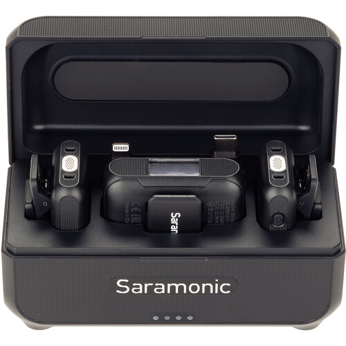 Saramonic Blink500B2+ Kit de Lavalier Inalámbricos 3 en 1 Conectores USB-C, Lightning y 3.5mm (2,4GHz) - Imagen 3