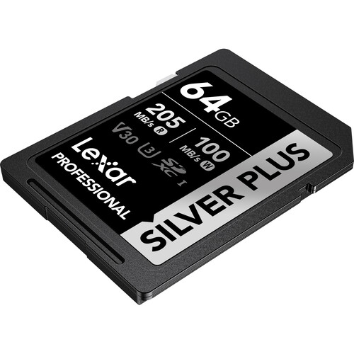 Lexar 64GB Professional SILVER PLUS UHS-I SDXC V30 U3 Tarjeta de Memoria - Imagen 4